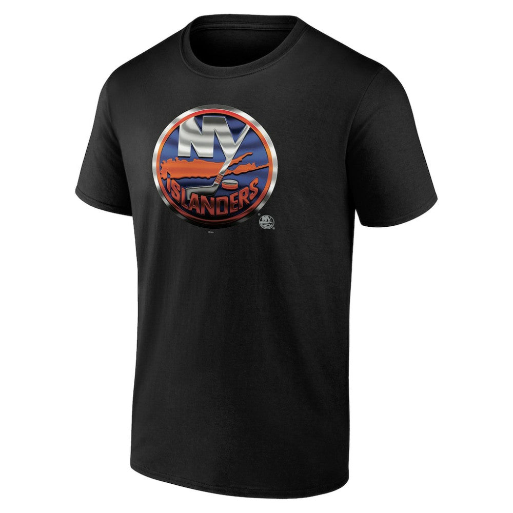 NHL Black New York Islanders Personalized Midnight Mascot Logo T-Shirt