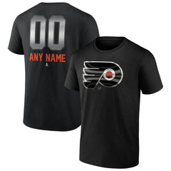 NHL Black Philadelphia Flyers Personalized Midnight Mascot Logo T-Shirt