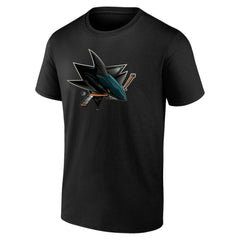 NHL Black San Jose Sharks Personalized Midnight Mascot Logo T-Shirt