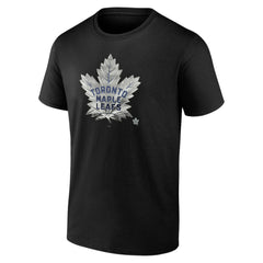 NHL Black Toronto Maple Leafs Personalized Midnight Mascot Logo T-Shirt