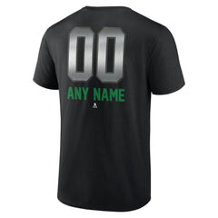 NHL Black Vancouver Canucks Personalized Midnight Mascot Logo T-Shirt