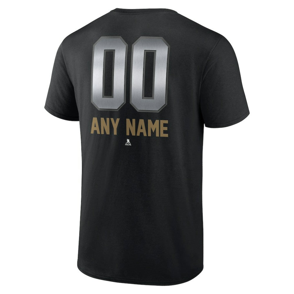 NHL Black Vegas Golden Knights Personalized Midnight Mascot Logo T-Shirt