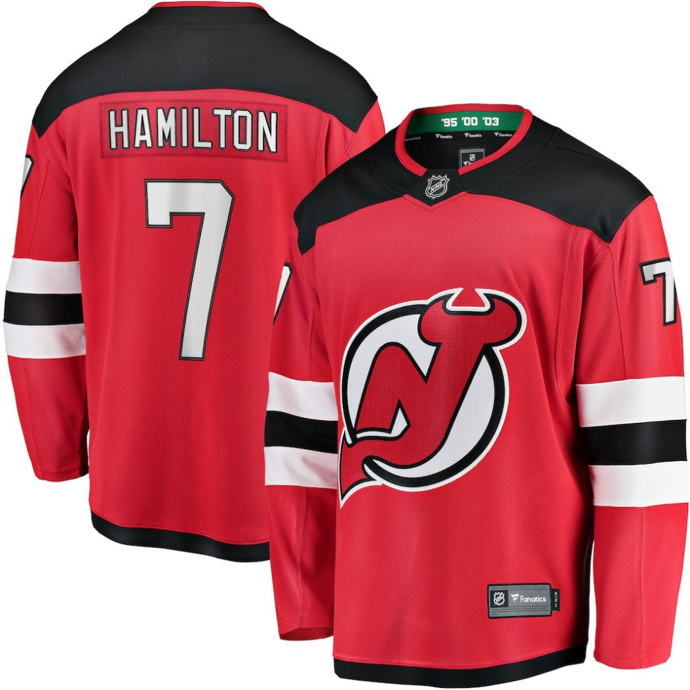NHL Red Dougie Hamilton New Jersey Devils Fanatics Breakaway Player Jersey