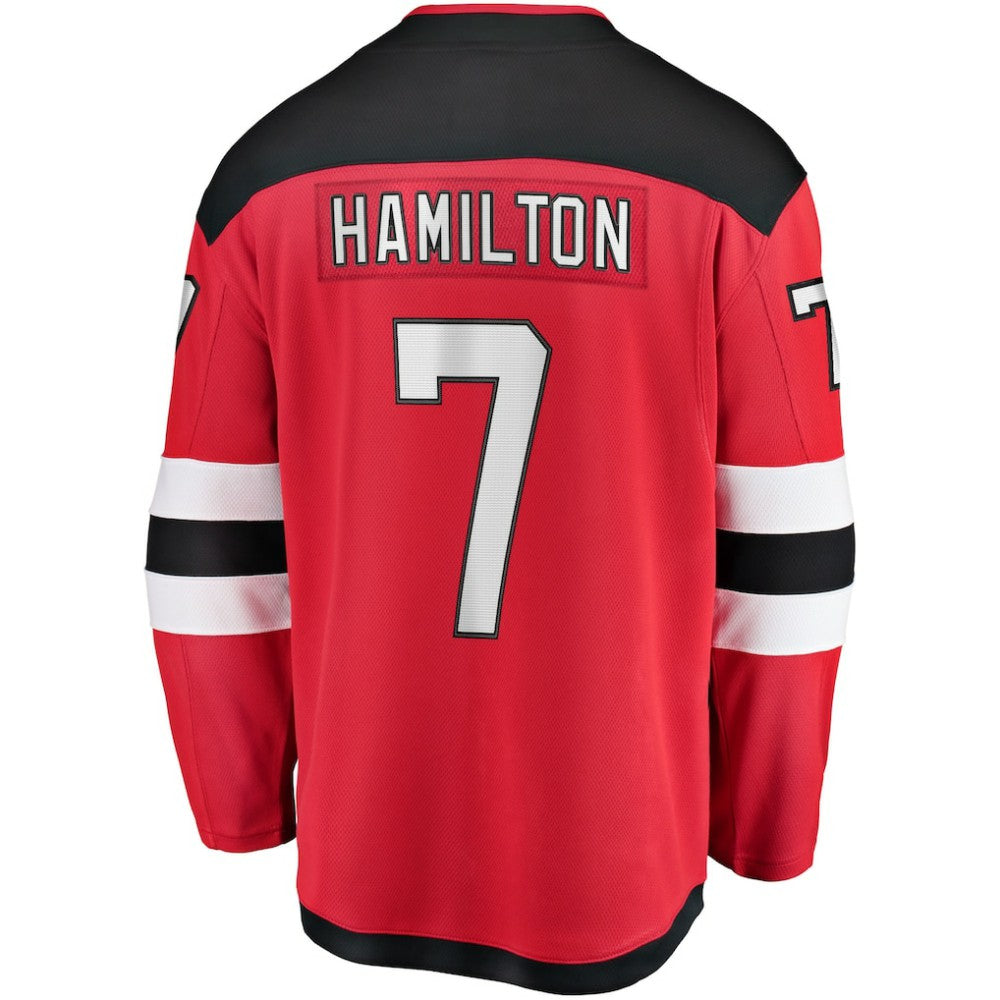 NHL Red Dougie Hamilton New Jersey Devils Fanatics Breakaway Player Jersey