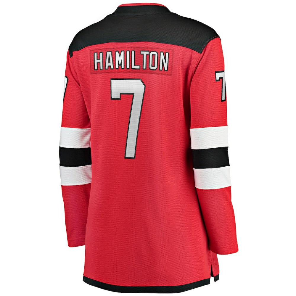 NHL Red Dougie Hamilton New Jersey Devils Fanatics Women's Breakaway Player Jersey