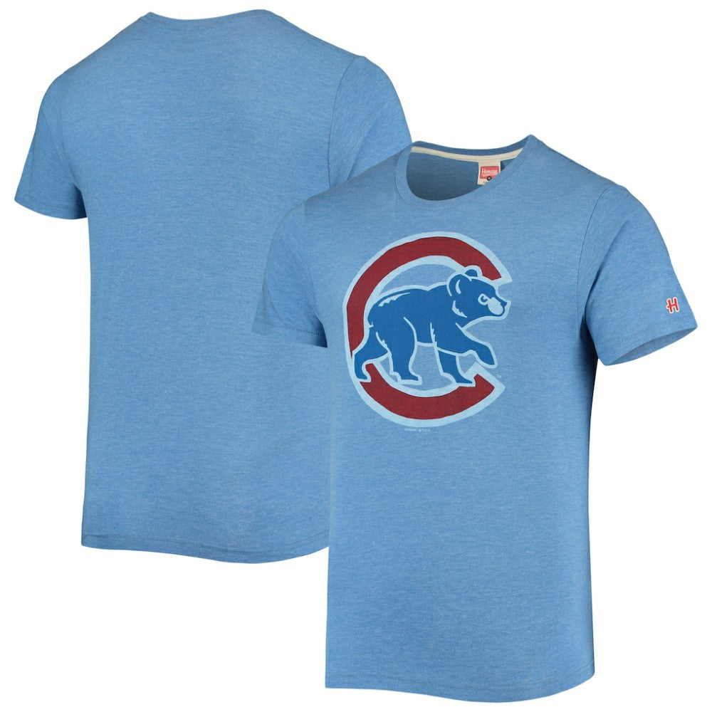 MLB Chicago Cubs Homage Hand-Drawn Logo Tri-Blend T-Shirt