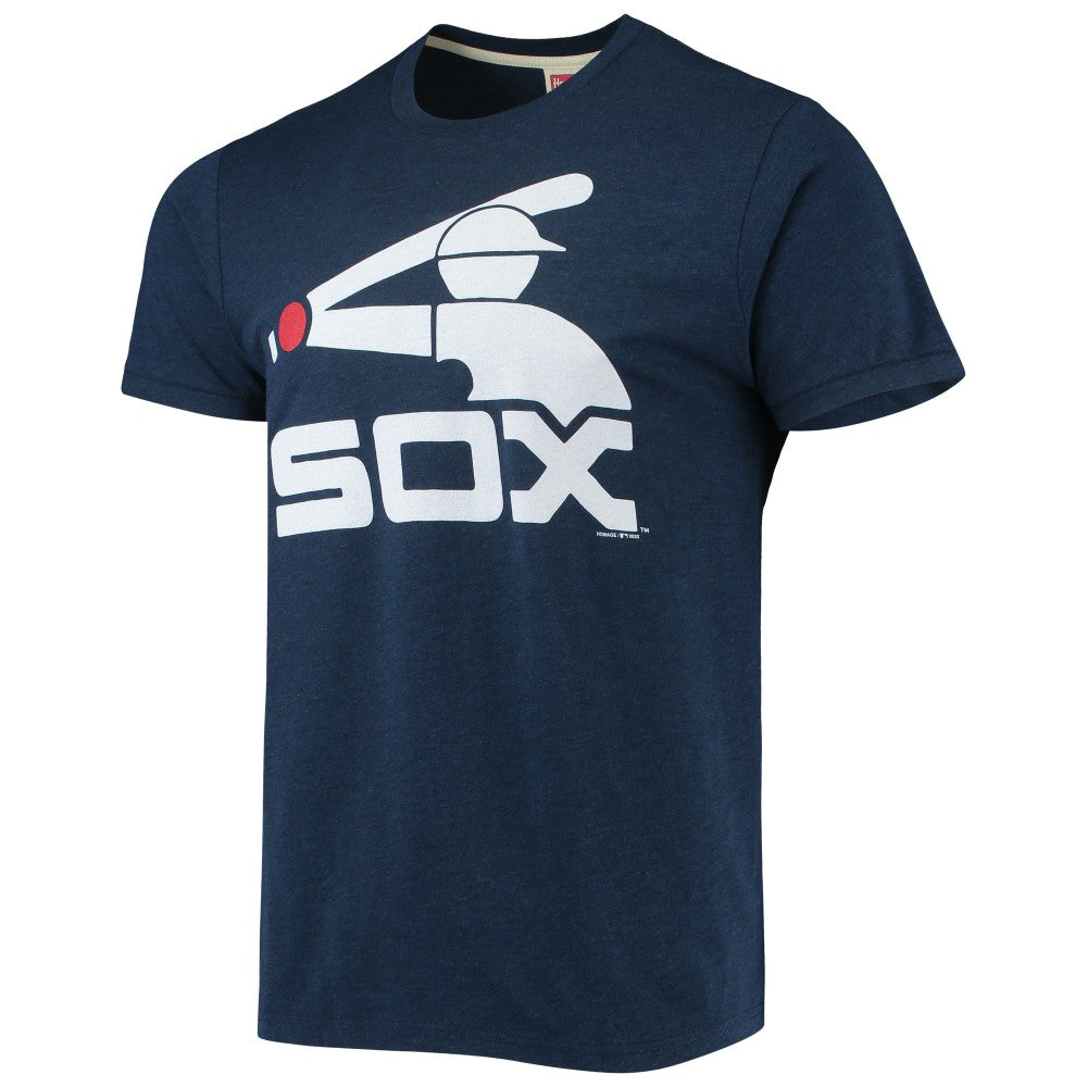MLB Chicago White Sox Homage Hand-Drawn Logo Tri-Blend T-Shirt