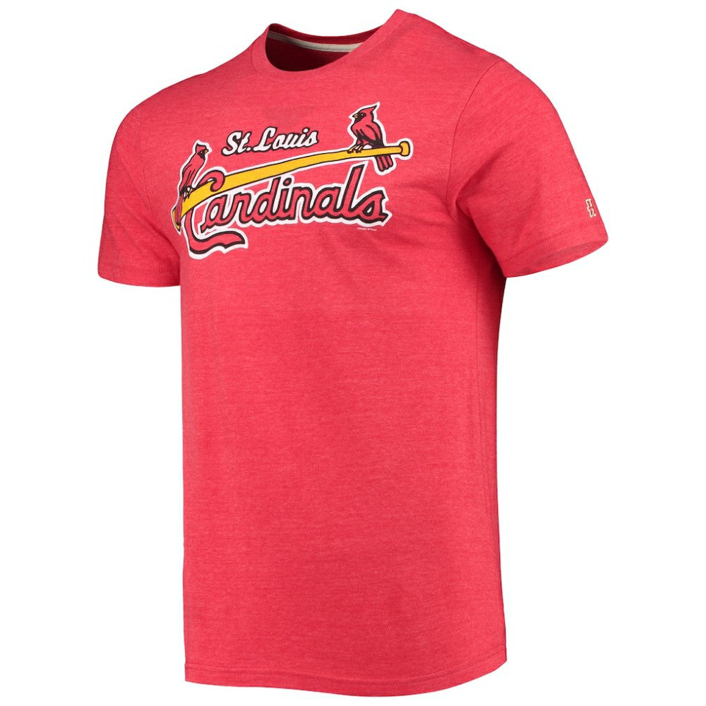 MLB St. Louis Cardinals Homage Hand-Drawn Logo Tri-Blend T-Shirt