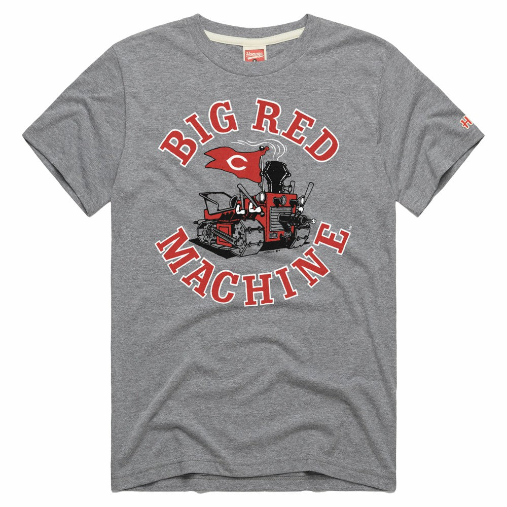 MLB Cincinnati Reds Homage Hyper Local Tri-Blend T-Shirt -Heathered Gray