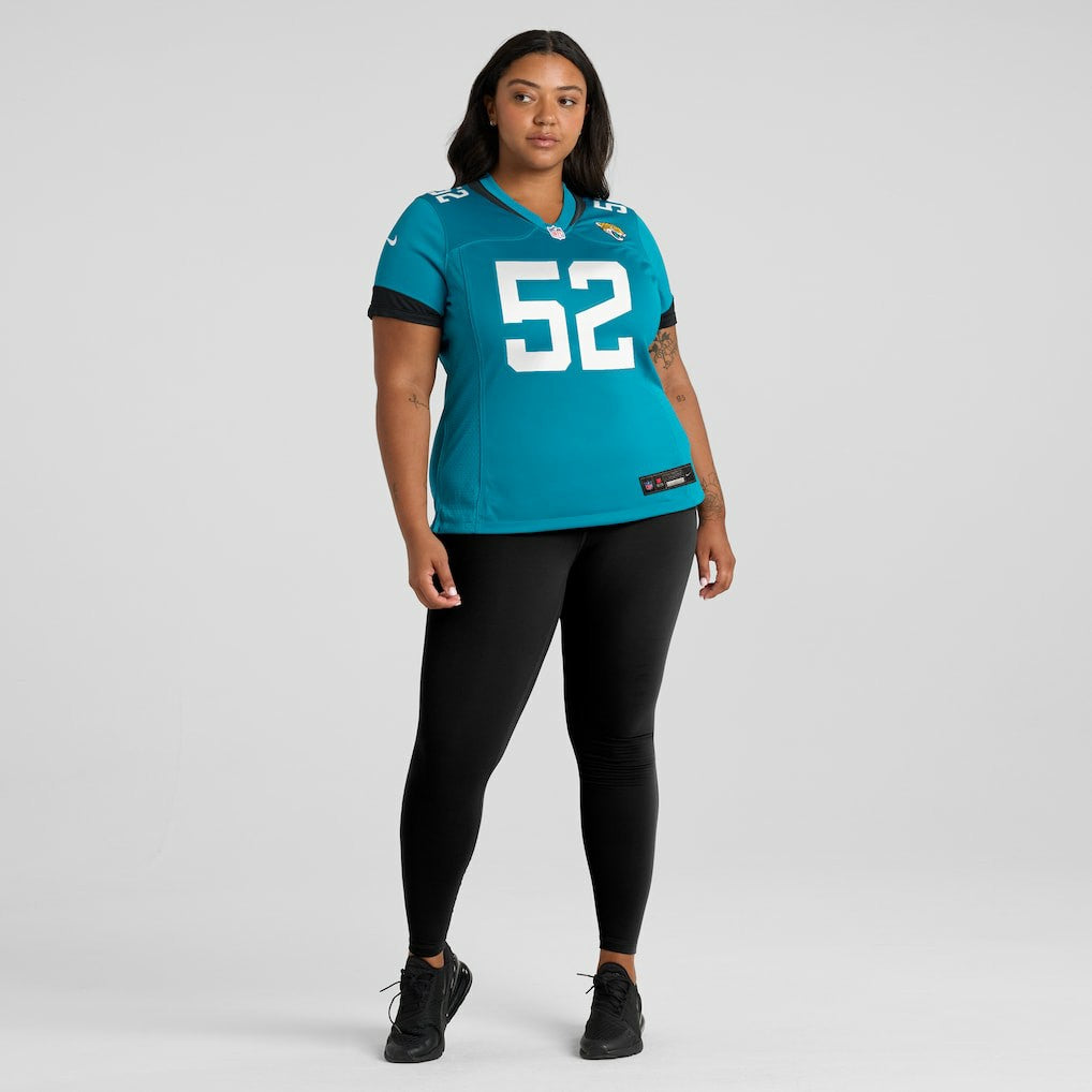 DaVon Hamilton  Women's Game Jersey - Jacksonville Jaguars