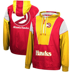NBA Atlanta Hawks Hardwood Classics Highlight Reel Windbreaker Half-Zip Hoodie Jacket