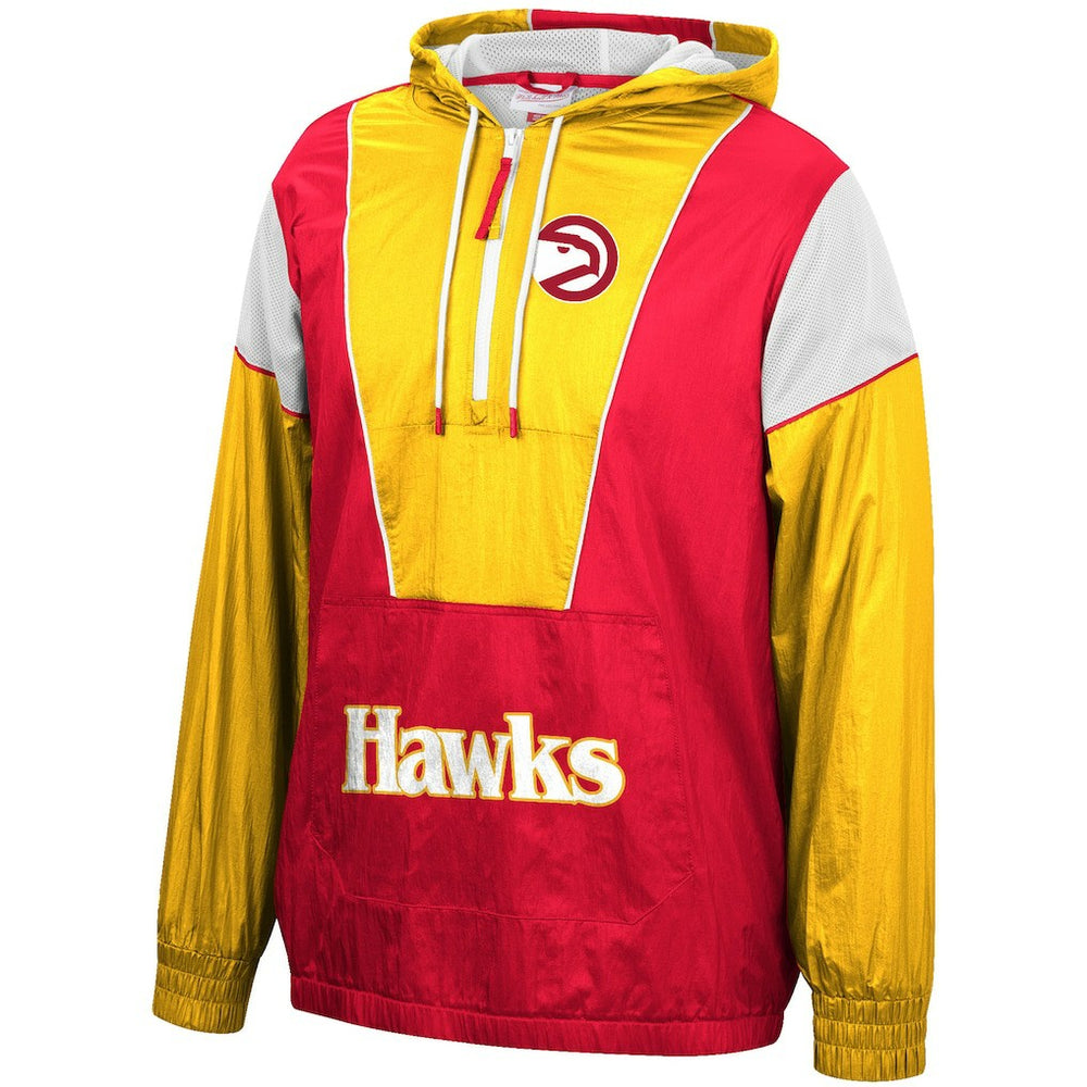 NBA Atlanta Hawks Hardwood Classics Highlight Reel Windbreaker Half-Zip Hoodie Jacket