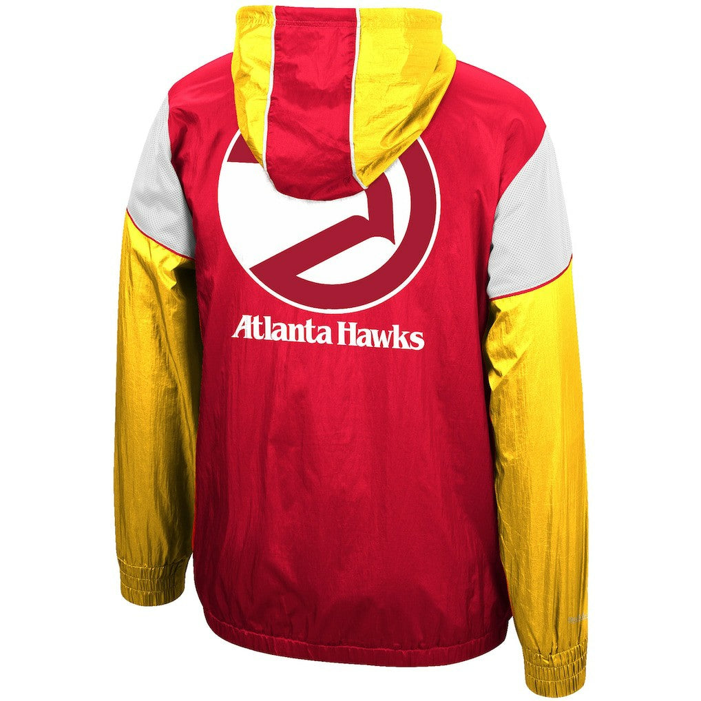 NBA Atlanta Hawks Hardwood Classics Highlight Reel Windbreaker Half-Zip Hoodie Jacket