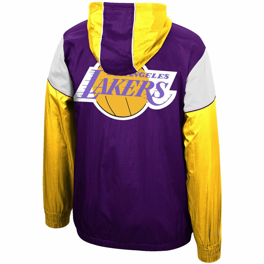NBA Los Angeles Lakers Hardwood Classics Highlight Reel Windbreaker Half-Zip Hoodie Jacket