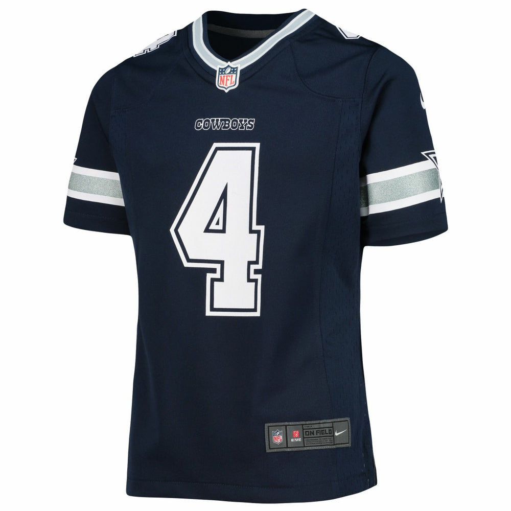 Dak Prescott  Girls Youth Team Game Jersey - Dallas Cowboys