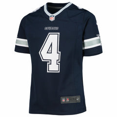 Dak Prescott  Girls Youth Team Game Jersey - Dallas Cowboys