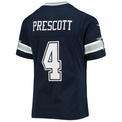 Dak Prescott  Girls Youth Team Game Jersey - Dallas Cowboys