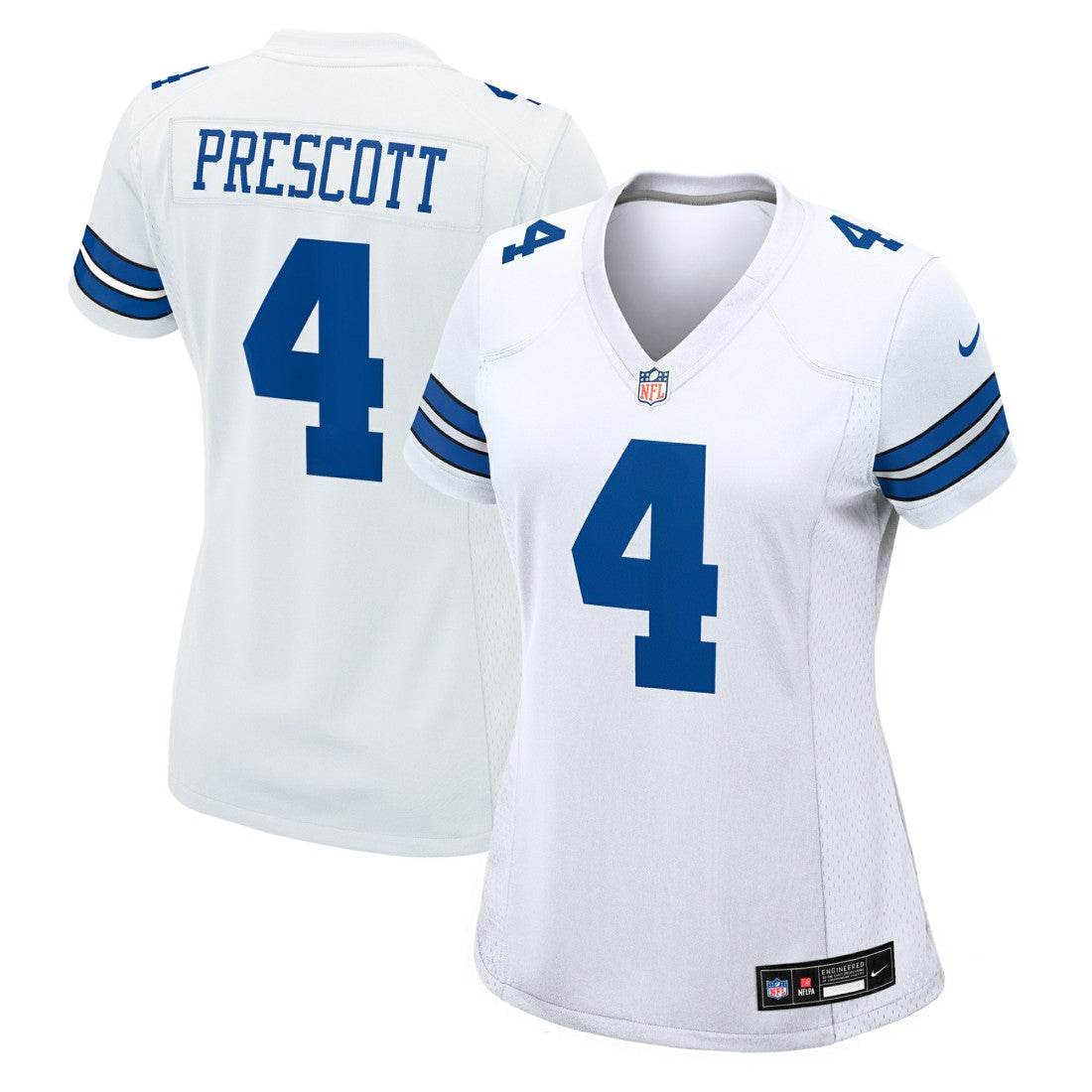 Dak Prescott  Women's Team Game Jersey - Dallas Cowboys