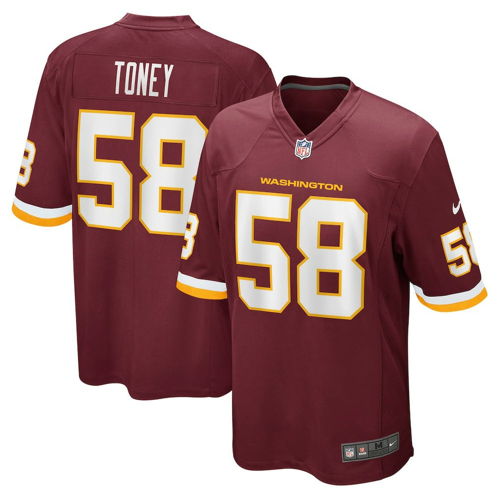 Shaka Toney Washington Football Team Game Jersey - Washington Commanders
