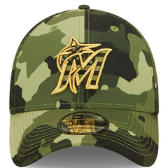 MLB Miami Marlins New Era 2022 Armed Forces Day 39THIRTY Flex Hat