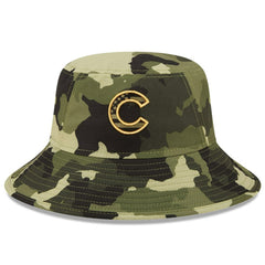 MLB Chicago Cubs New Era 2022 Armed Forces Day Bucket Hat