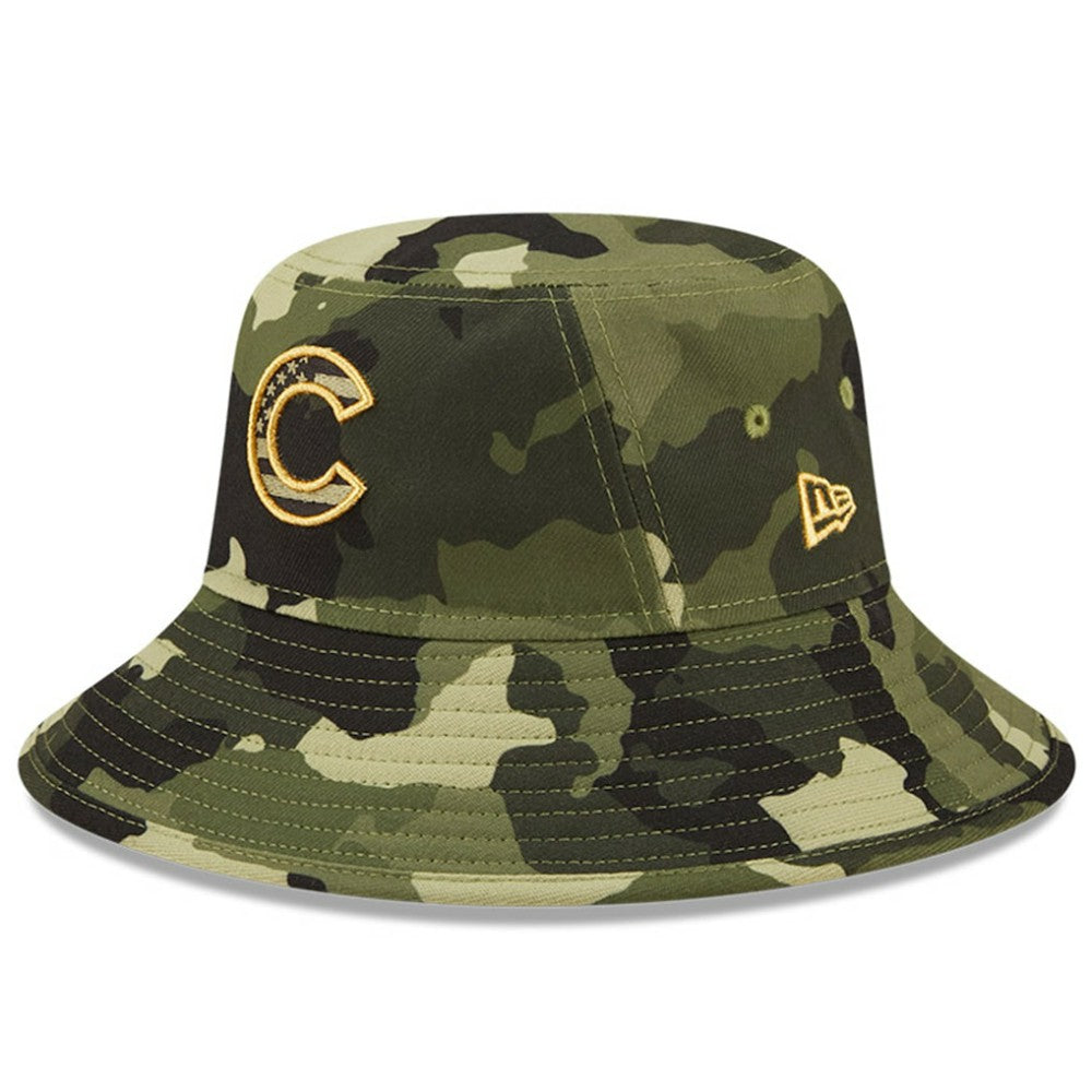 MLB Chicago Cubs New Era 2022 Armed Forces Day Bucket Hat