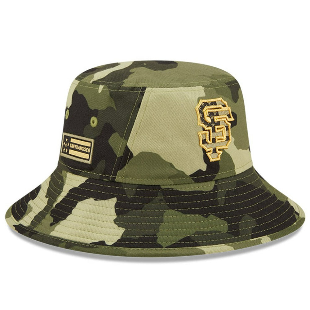 MLB San Francisco Giants New Era 2022 Armed Forces Day Bucket Hat