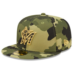 MLB Miami Marlins New Era 2022 Armed Forces Day On-Field 59FIFTY Fitted Hat