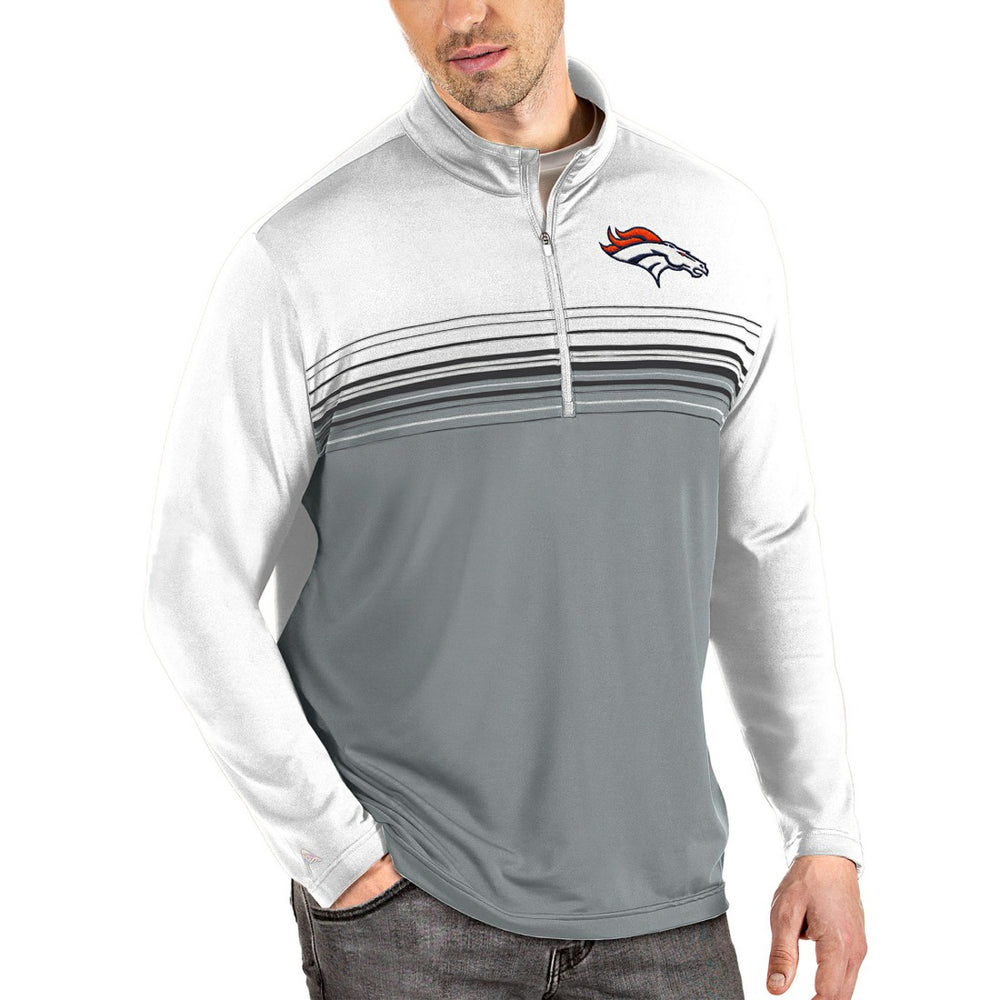 Antigua Pace Quarter-Zip Pullover Jacket - Denver Broncos