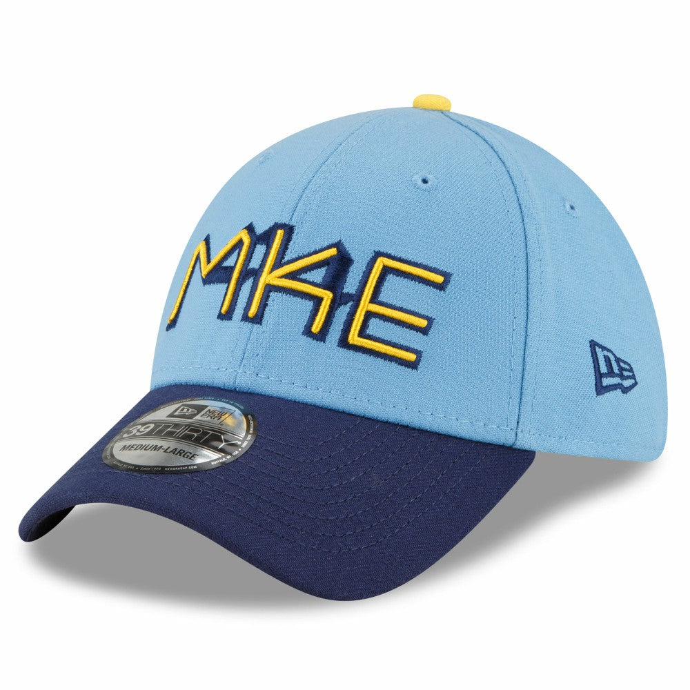 MLB Milwaukee Brewers New Era 2022 City Connect 39THIRTY Flex Hat