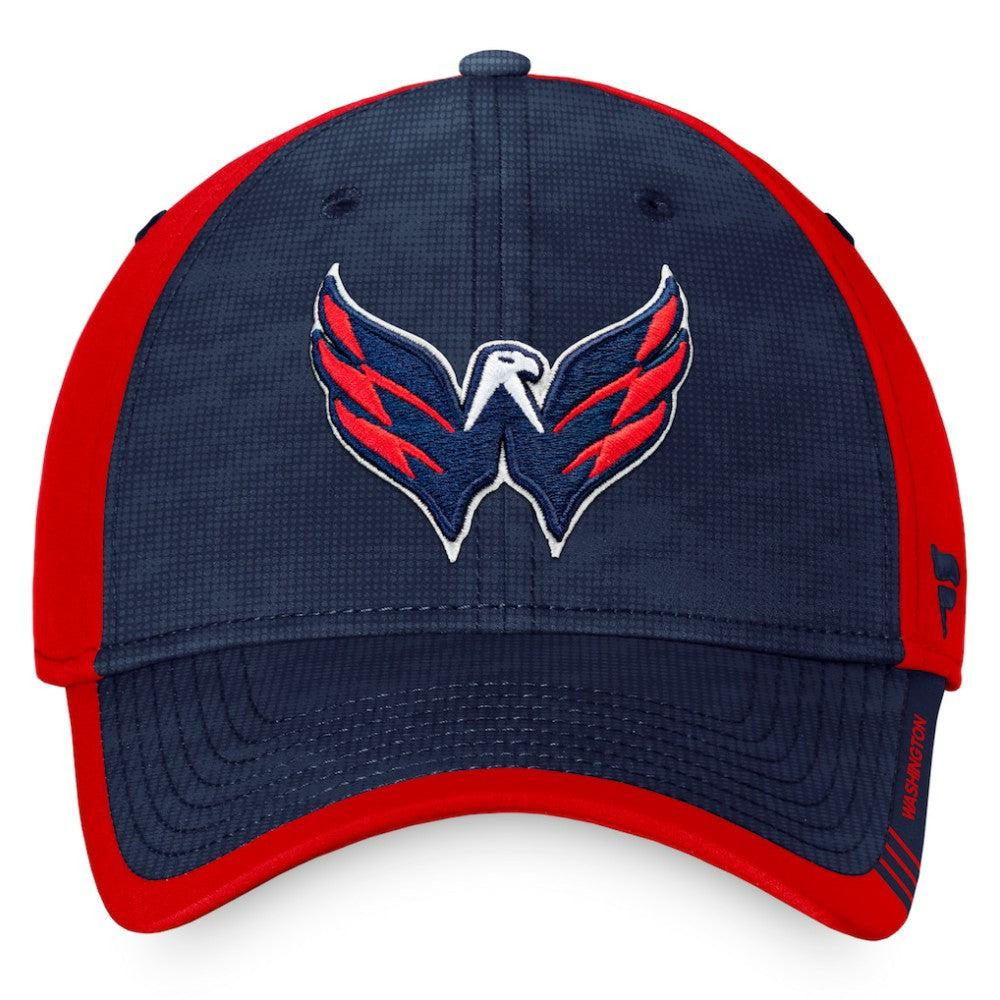 NHL Navy/Red Washington Capitals Fanatics Authentic Pro Rink Camo Flex Hat