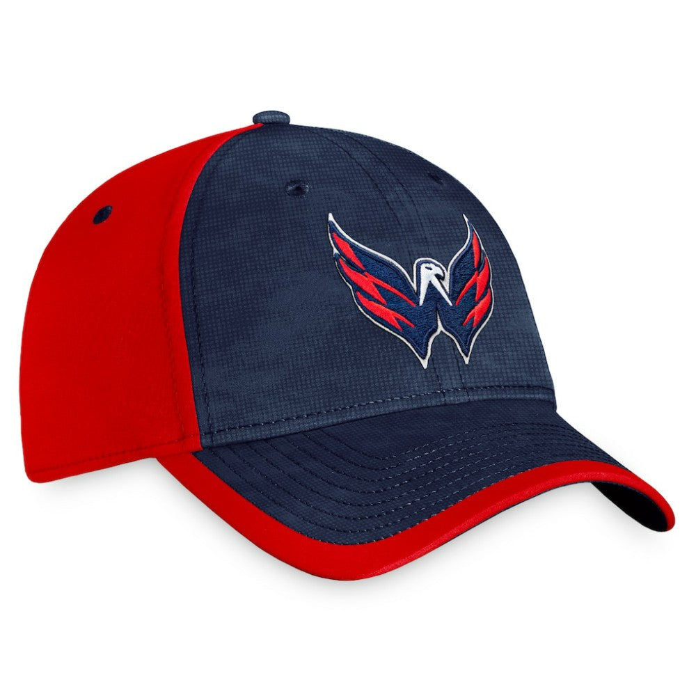 NHL Navy/Red Washington Capitals Fanatics Authentic Pro Rink Camo Flex Hat