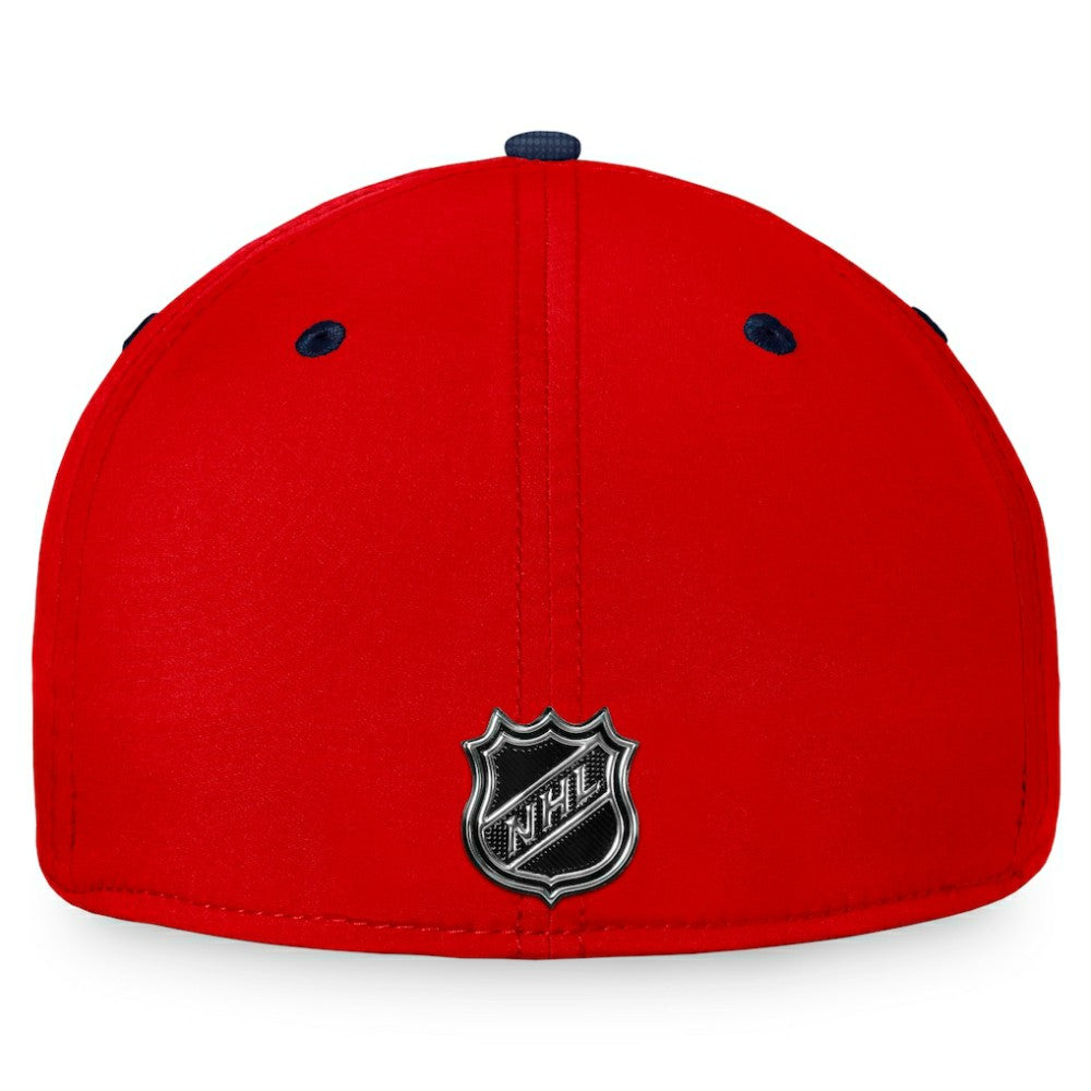 NHL Navy/Red Washington Capitals Fanatics Authentic Pro Rink Camo Flex Hat
