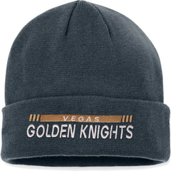 NHL Black Vegas Golden Knights Fanatics Authentic Pro Rink Cuffed Knit Hat