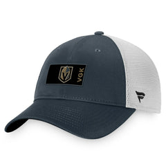 NHL Charcoal/White Vegas Golden Knights Fanatics Authentic Pro Rink Trucker Snapback Hat