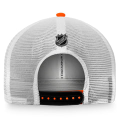 NHL Orange/White Anaheim Ducks Fanatics Authentic Pro Rink Trucker Snapback Hat