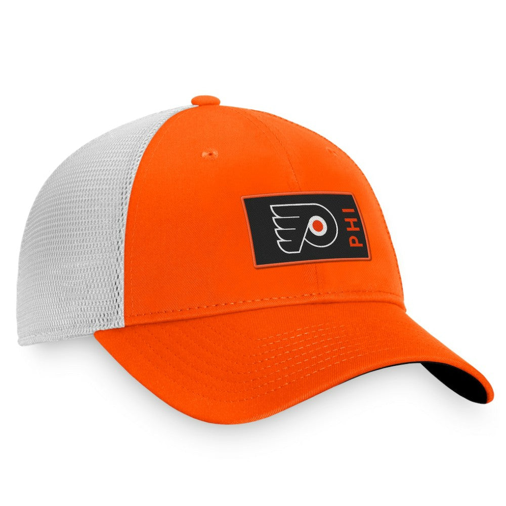 NHL Orange Philadelphia Flyers Fanatics Authentic Pro Rink Trucker Snapback Hat