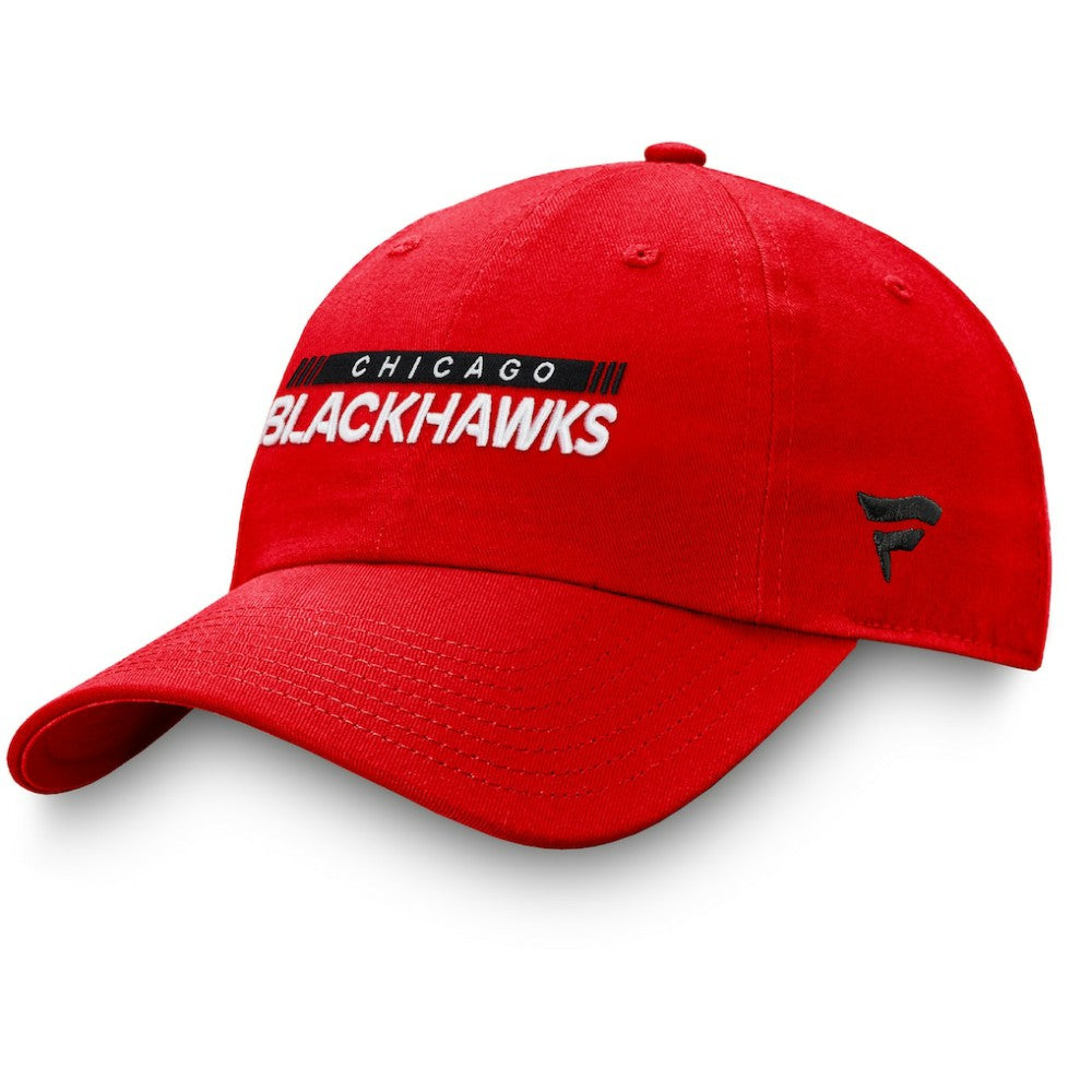 NHL Red Chicago Blackhawks Fanatics Authentic Pro Rink Adjustable Hat
