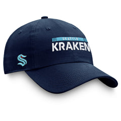 NHL Deep Sea Blue Seattle Kraken Fanatics Authentic Pro Rink Adjustable Hat