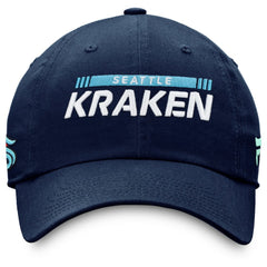 NHL Deep Sea Blue Seattle Kraken Fanatics Authentic Pro Rink Adjustable Hat