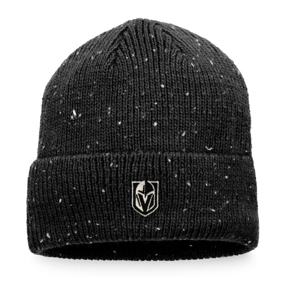 NHL Black Vegas Golden Knights Fanatics Authentic Pro Rink Pinnacle Cuffed Knit Hat