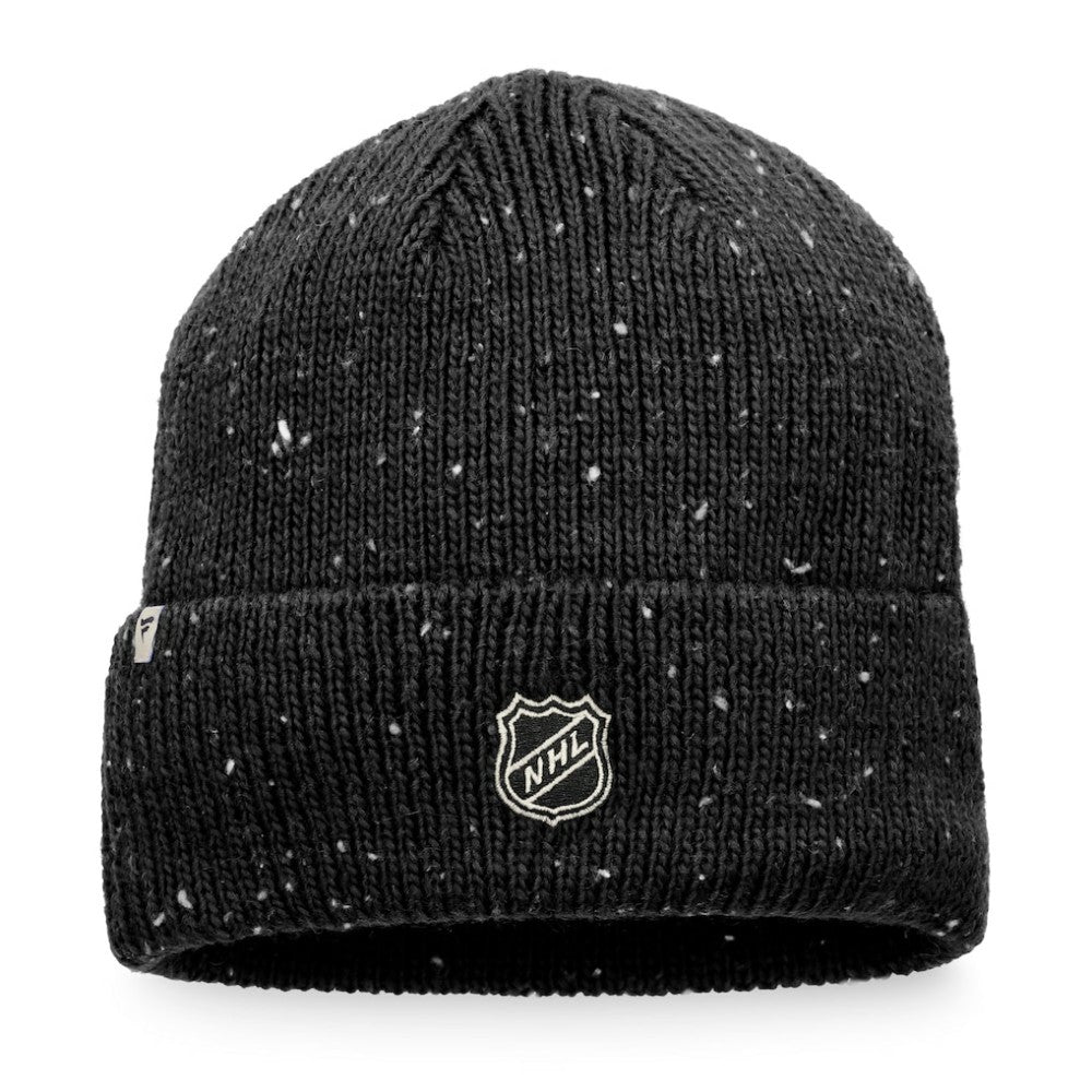 NHL Black Vegas Golden Knights Fanatics Authentic Pro Rink Pinnacle Cuffed Knit Hat