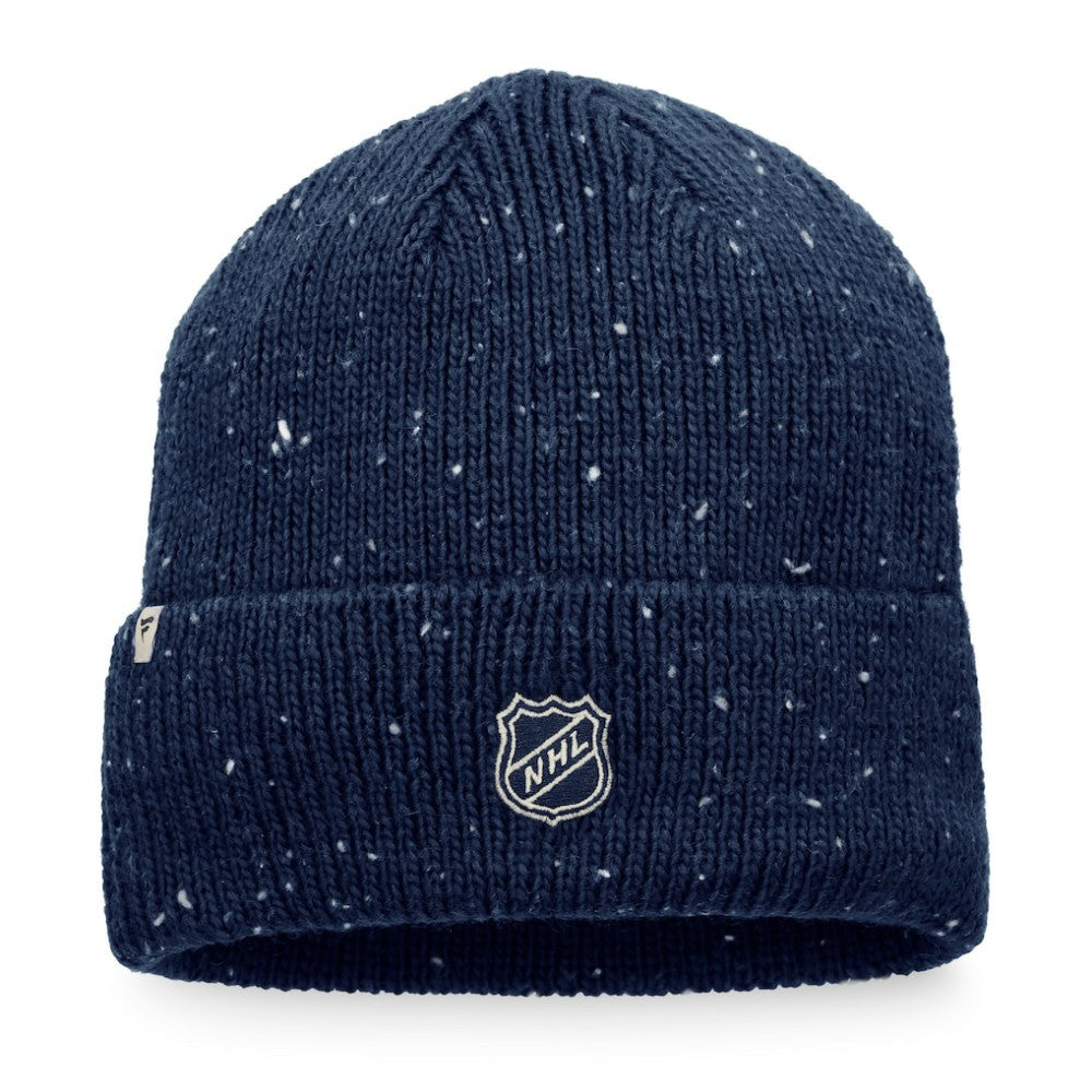 NHL Deep Sea Blue Seattle Kraken Fanatics Authentic Pro Rink Pinnacle Cuffed Knit Hat