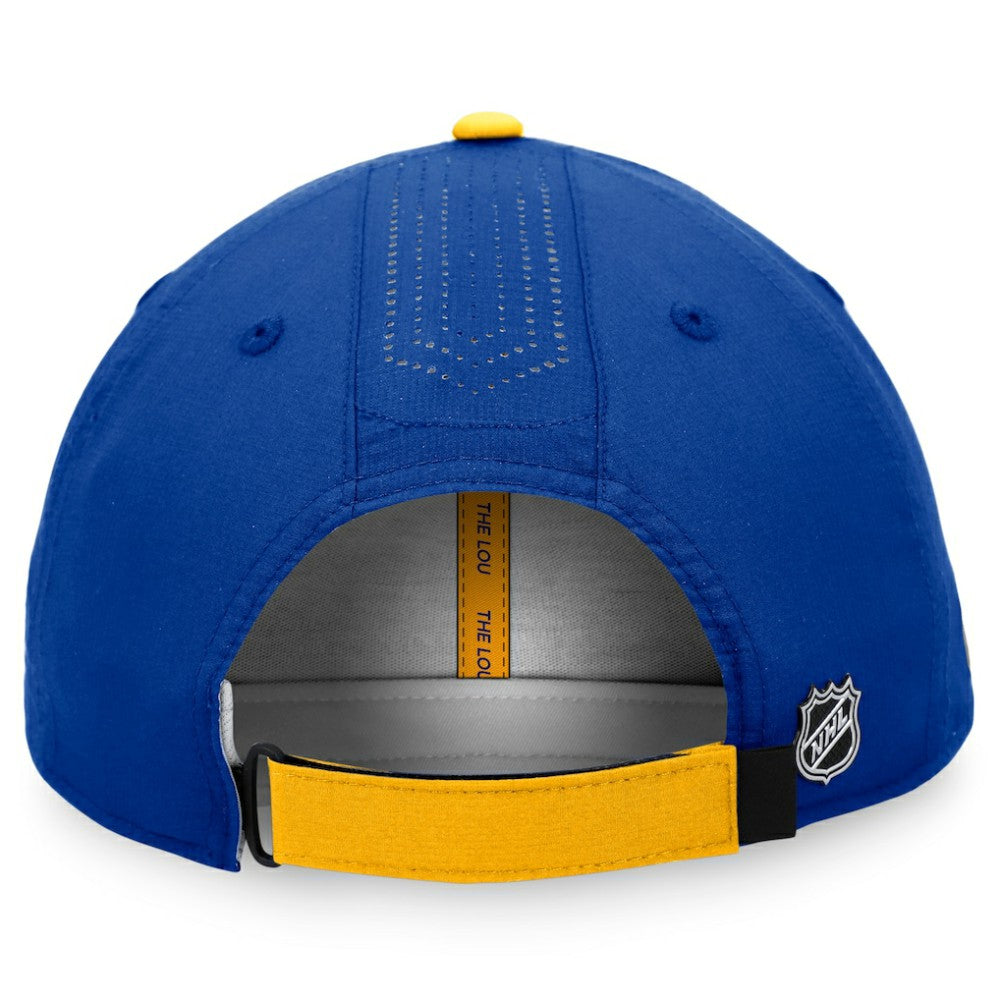 NHL Blue St. Louis Blues Fanatics Authentic Pro Rink Pinnacle Adjustable Hat