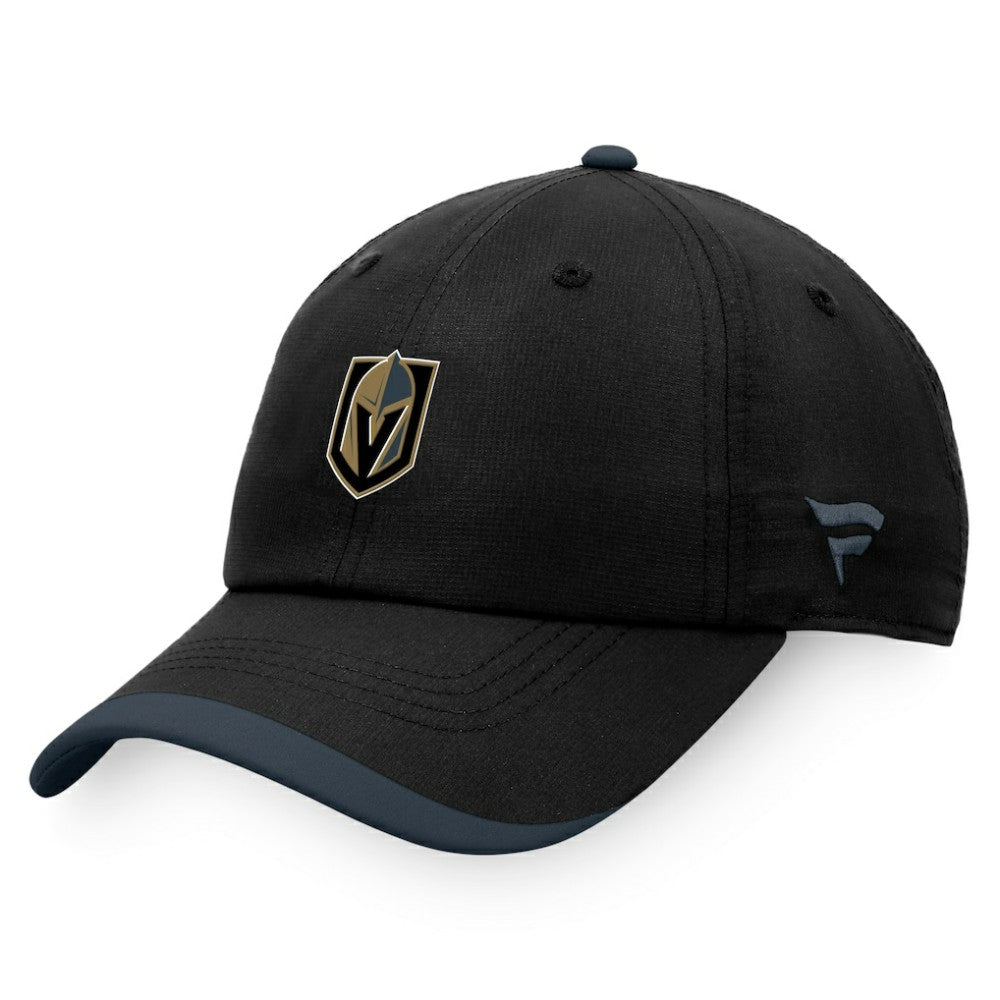 NHL Black Vegas Golden Knights Fanatics Authentic Pro Rink Pinnacle Adjustable Hat