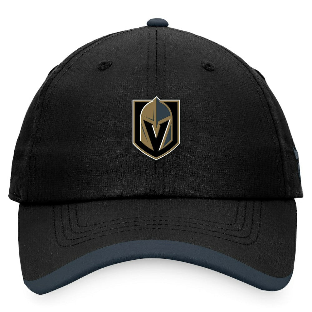 NHL Black Vegas Golden Knights Fanatics Authentic Pro Rink Pinnacle Adjustable Hat