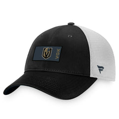 NHL Black/White Vegas Golden Knights Fanatics Authentic Pro Rink Trucker Snapback Hat