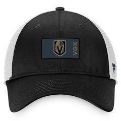 NHL Black/White Vegas Golden Knights Fanatics Authentic Pro Rink Trucker Snapback Hat