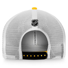 NHL Gold/White Pittsburgh Penguins Fanatics Authentic Pro Rink Trucker Snapback Hat