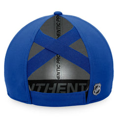 NHL Royal New York Islanders Fanatics Women's Authentic Pro Road Structured Adjustable Hat
